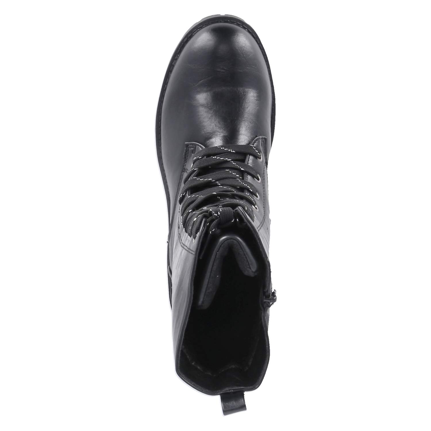 Dockers Schnürstiefeletten - schwarz/silber