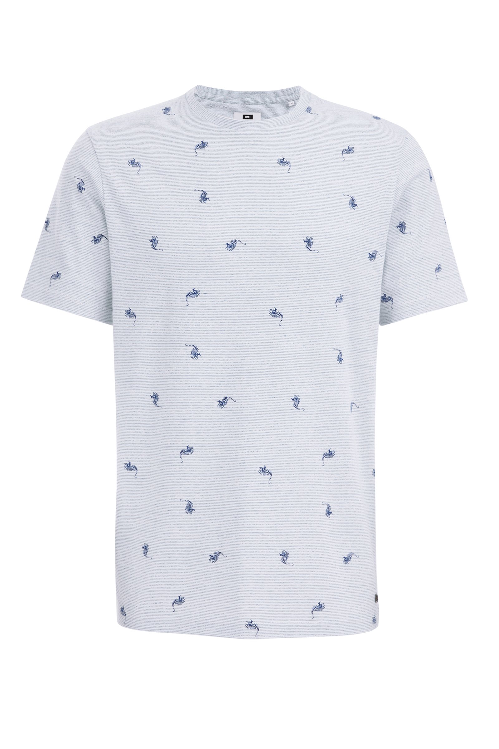 T-shirt met dessin WE Fashion Lichtblauw