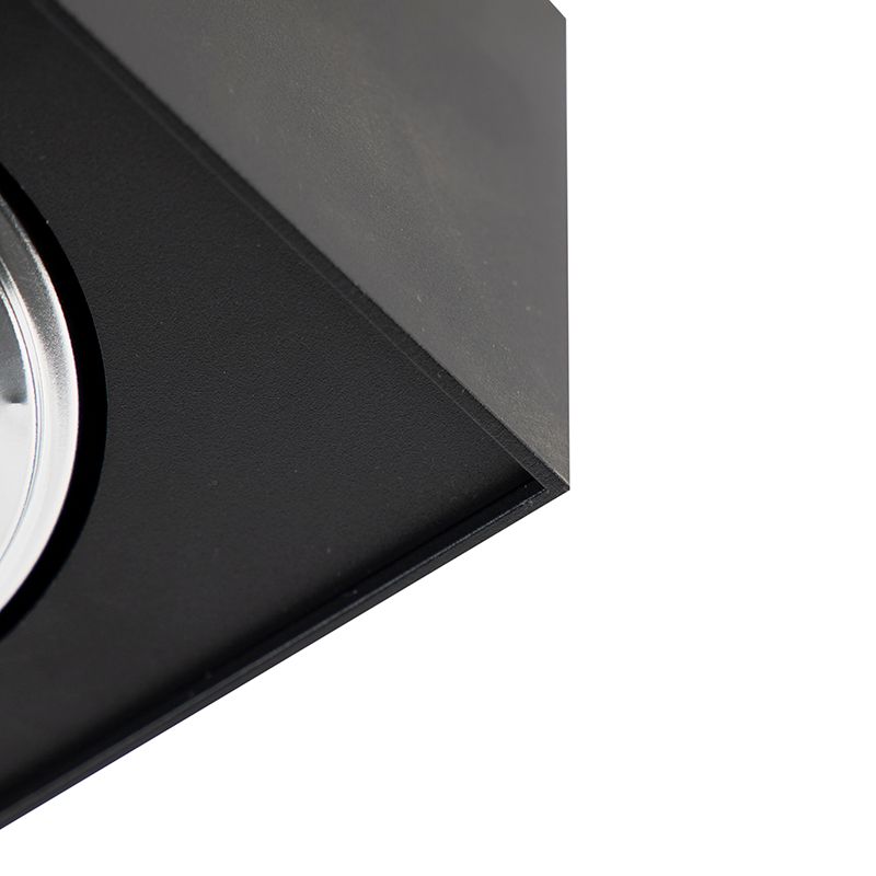 Design opbouwspot zwart draai- en kantelbaar - Kaya