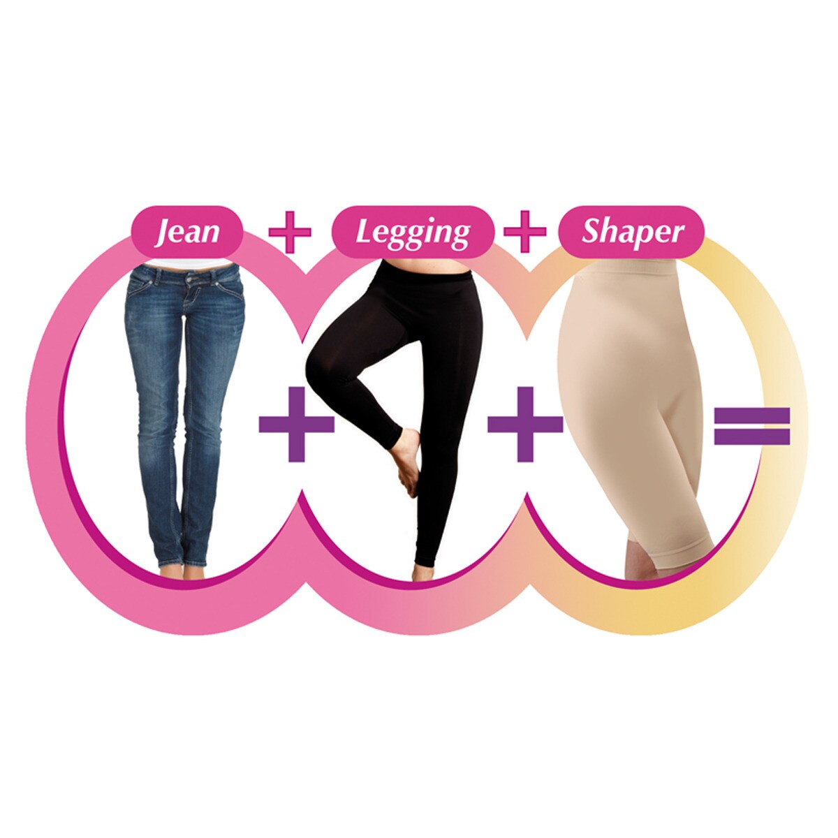 Comfortisse® Jeggings - Leggings 3er Set mit Taschen Slim Jeggings