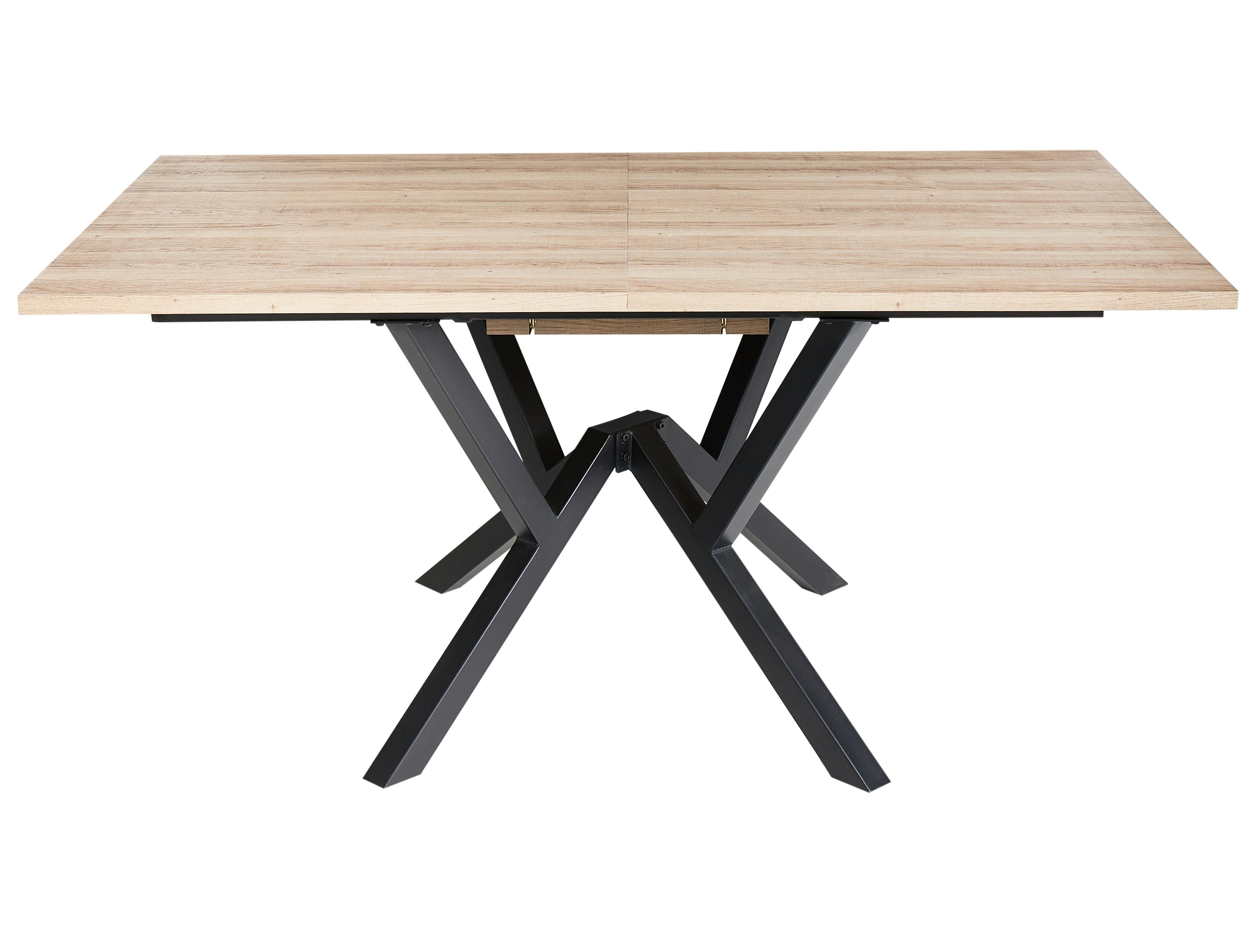 Eettafel uitschuifbaar ANSELL Lichtbruin 90 cm 160/200 cm