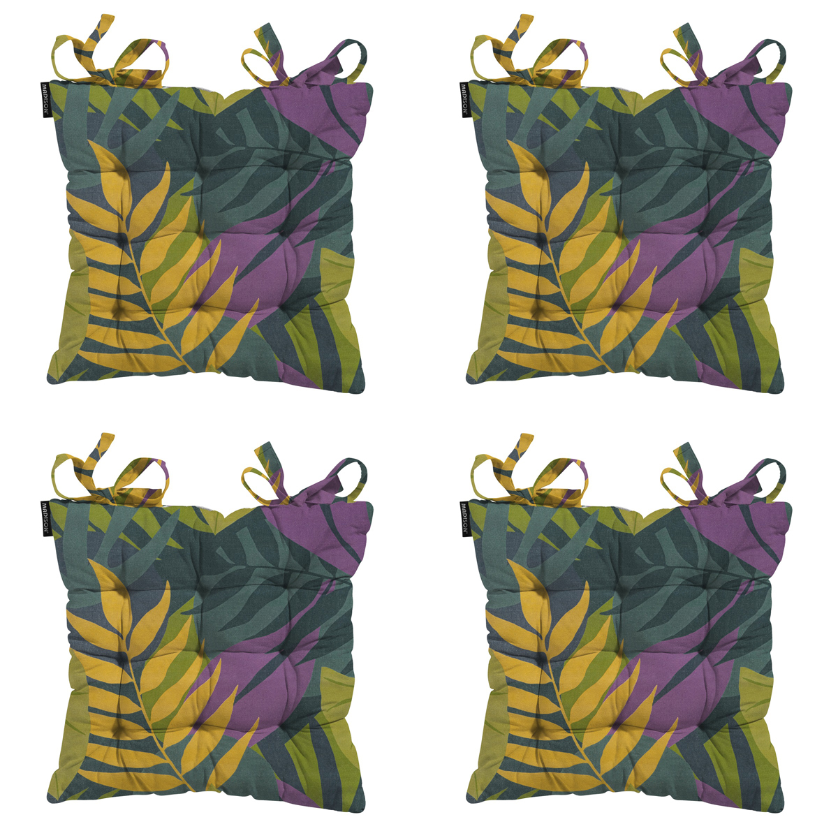 Madison Iven green Zitkussen - Set van 4
