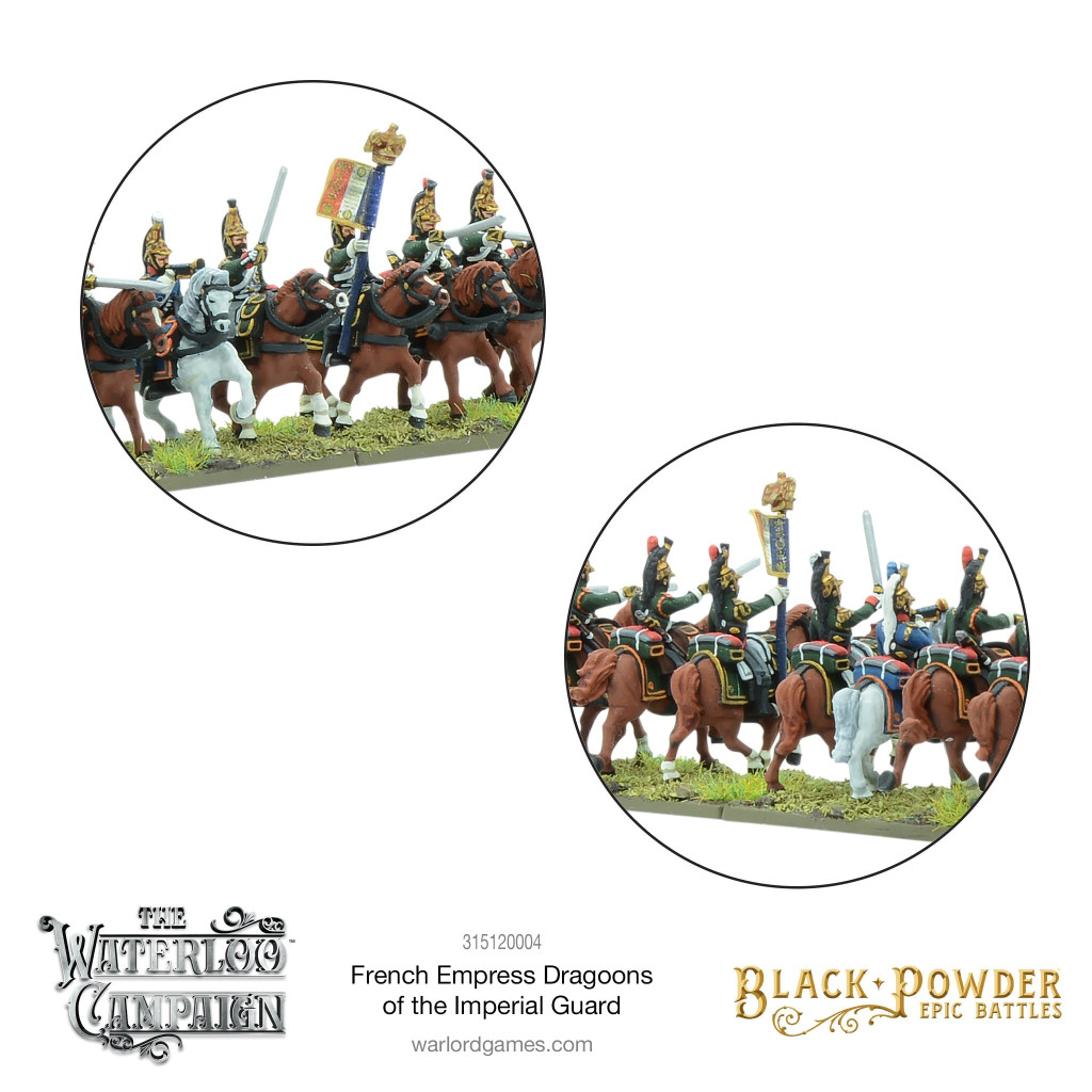 Black Powder - Epic Battles: Waterloo - French Empress Dragoons of the Imperial Guard