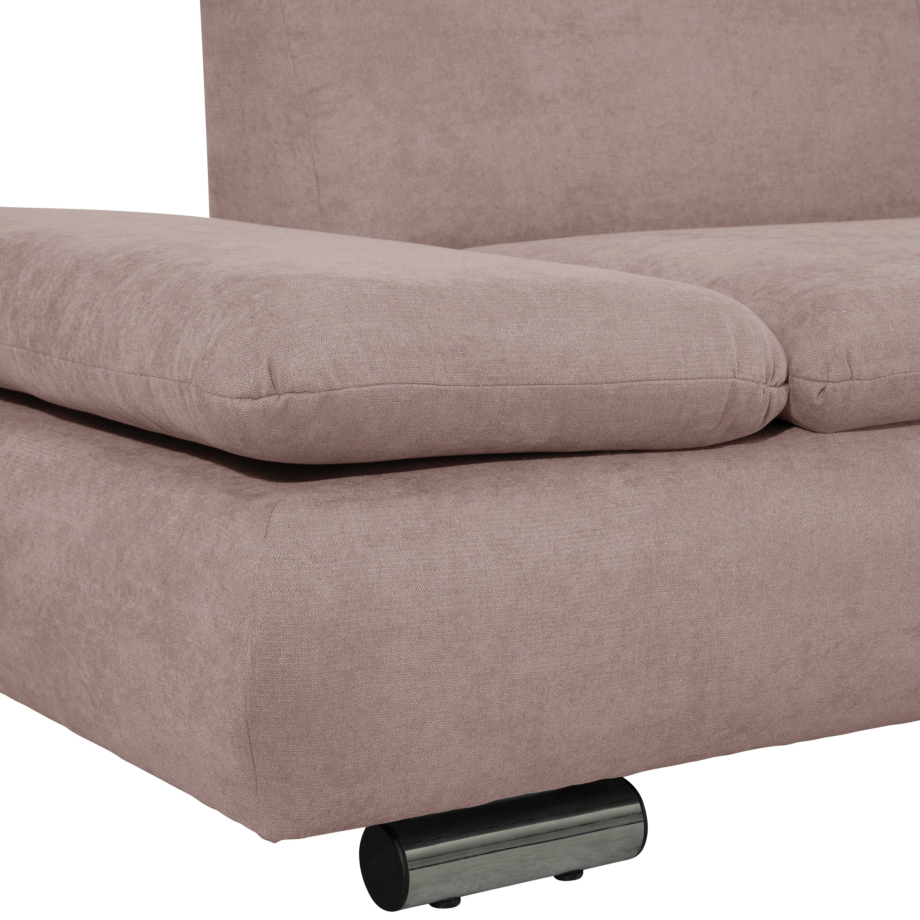 Max Winzer Terrence Sofa 2,5-Sitzer links mit Ecksofa rechts Flachgewebe rosé