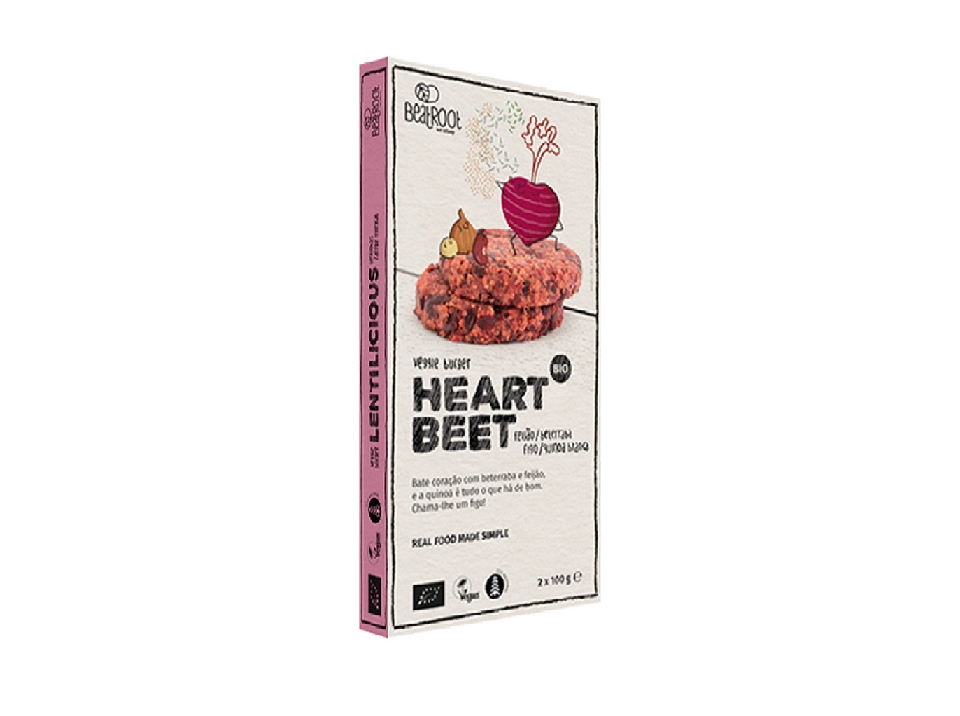 HAMBURGUER BEATROOT FEIJÃO E BETERRABA BIO 200G