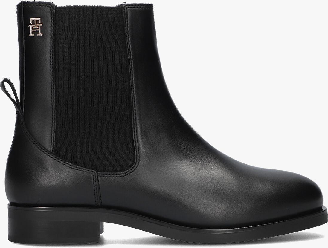 TOMMY HILFIGER zwarte tommy hilfiger chelsea boots elevated essent thermo bootie