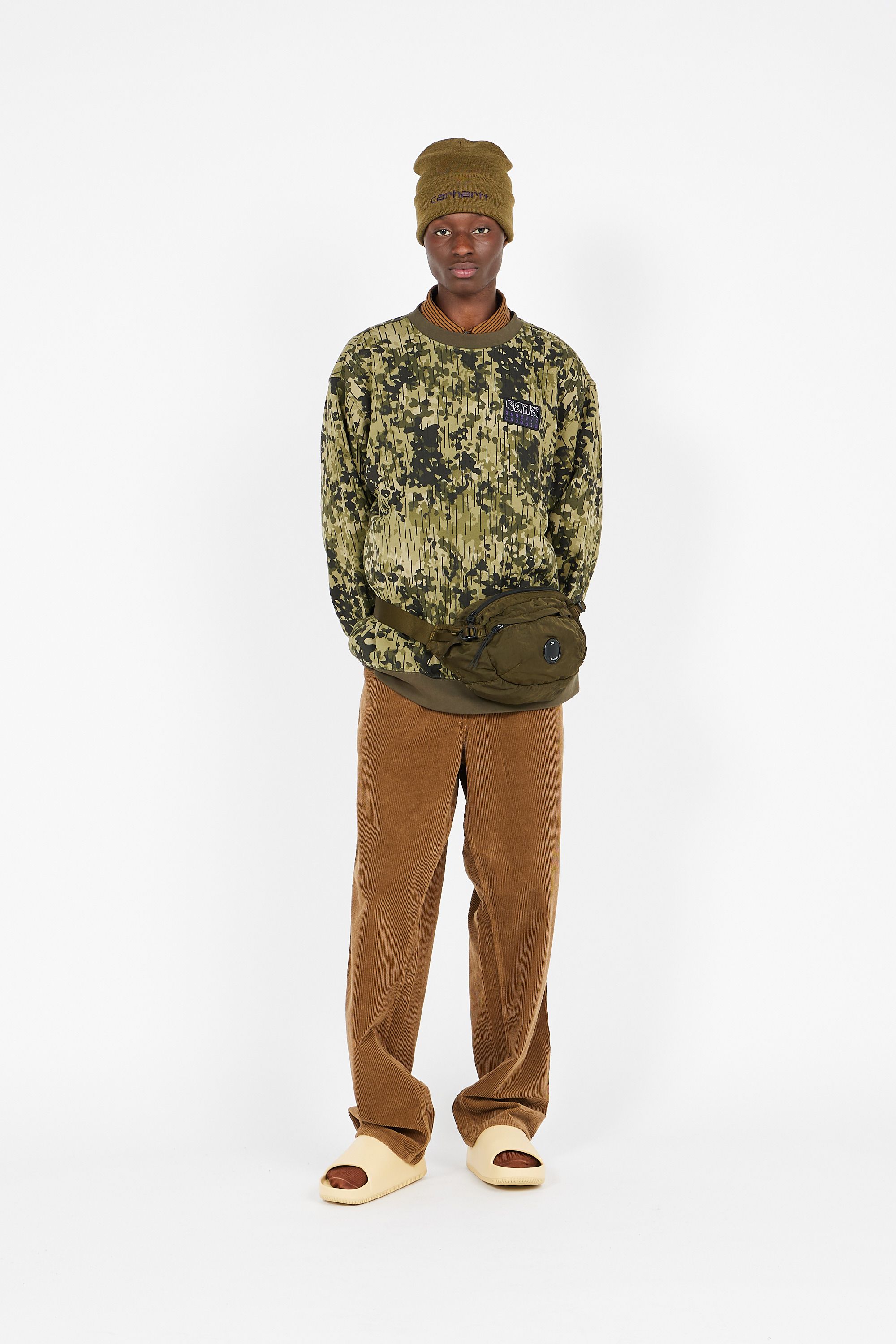 VANS Sweatshirt  RAIN CAMO CREW  Vert
