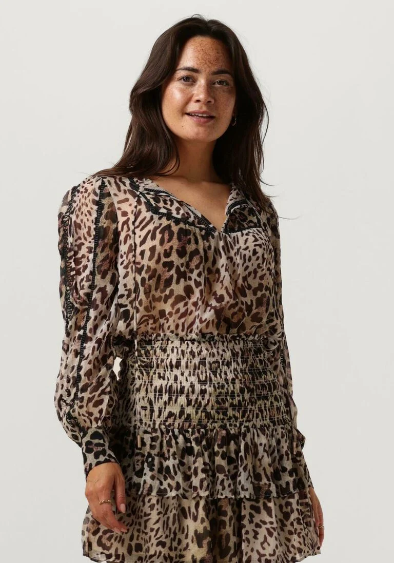 GUESS beige guess blouse ls brigida top