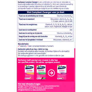 Davitamon Compleet Zwanger Tabletten 60TB