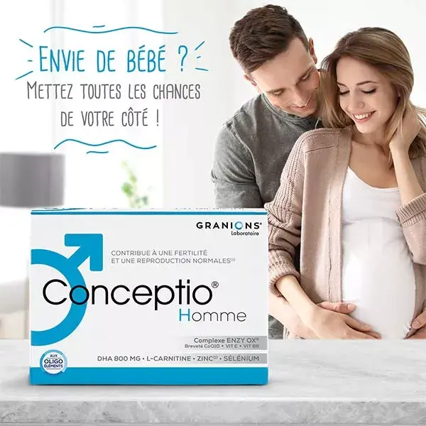 Granions Conceptio Fertilidade Masculina 90 cápsulas e 30 sachês