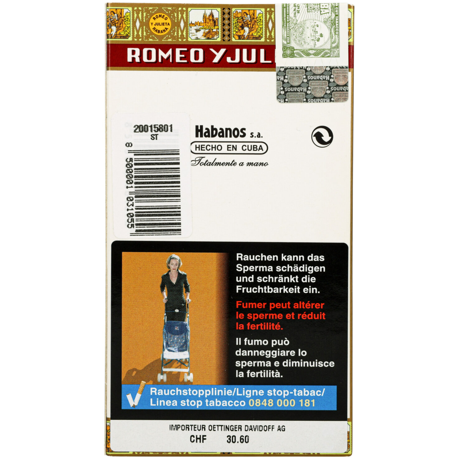 Romeo y Julieta No. 3 Alu Tubos 3 Stück