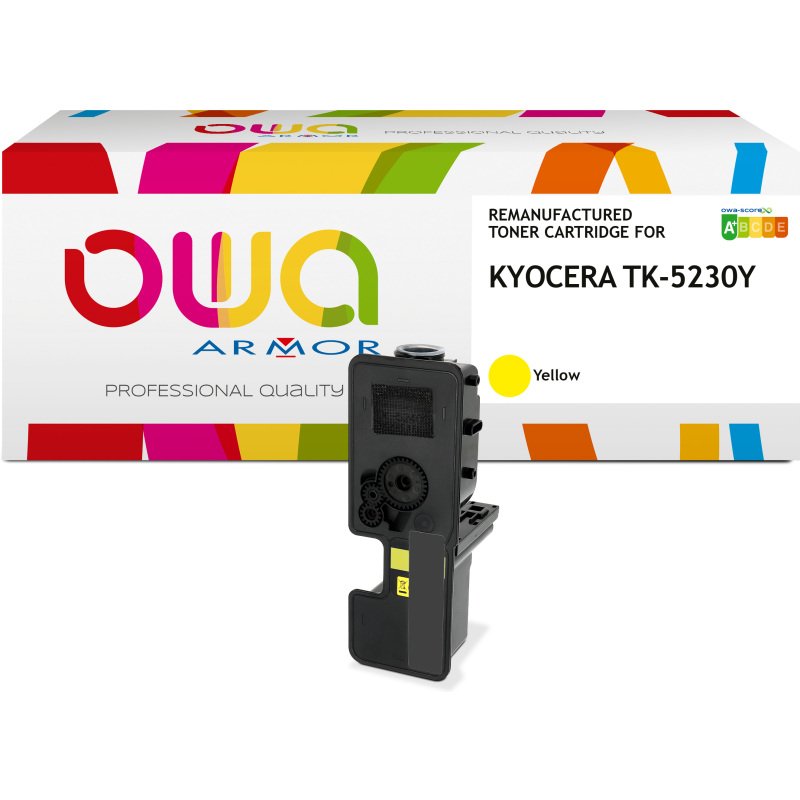 Toner remanufacturé OWA - standard - pour KYOCERA TK-5230 C