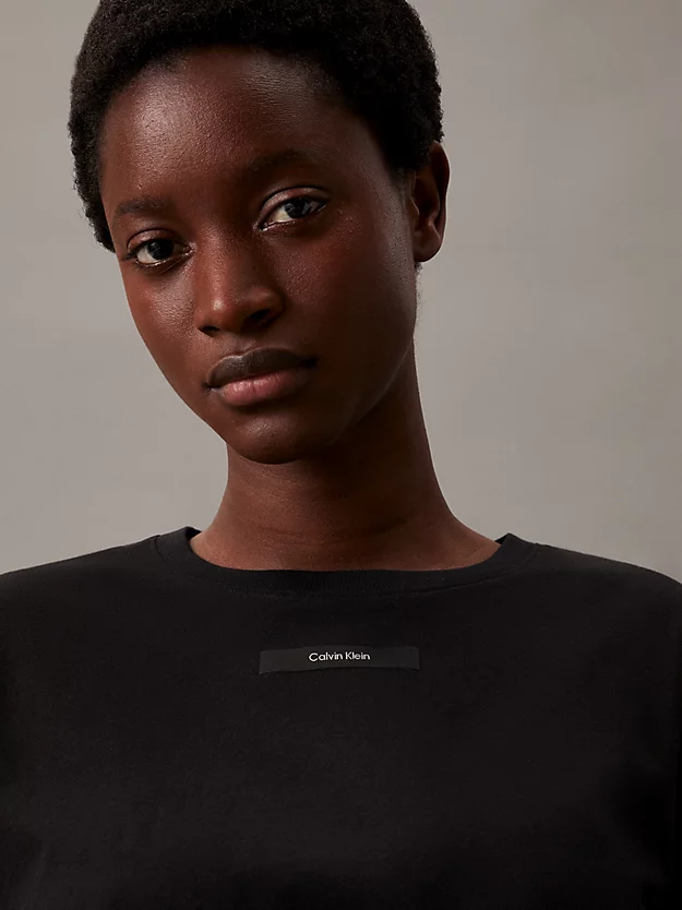 Camiseta slim de algodão