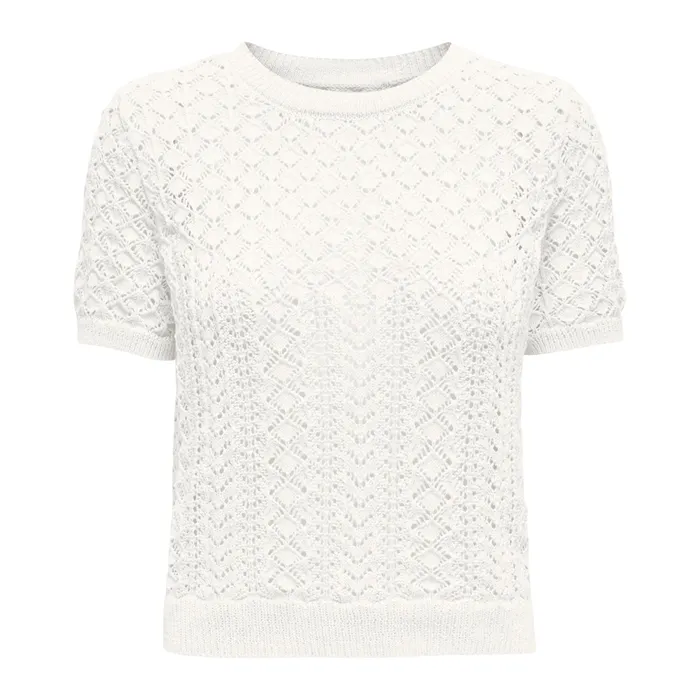 Only Saga Life Knitted Crew Shirt Dames