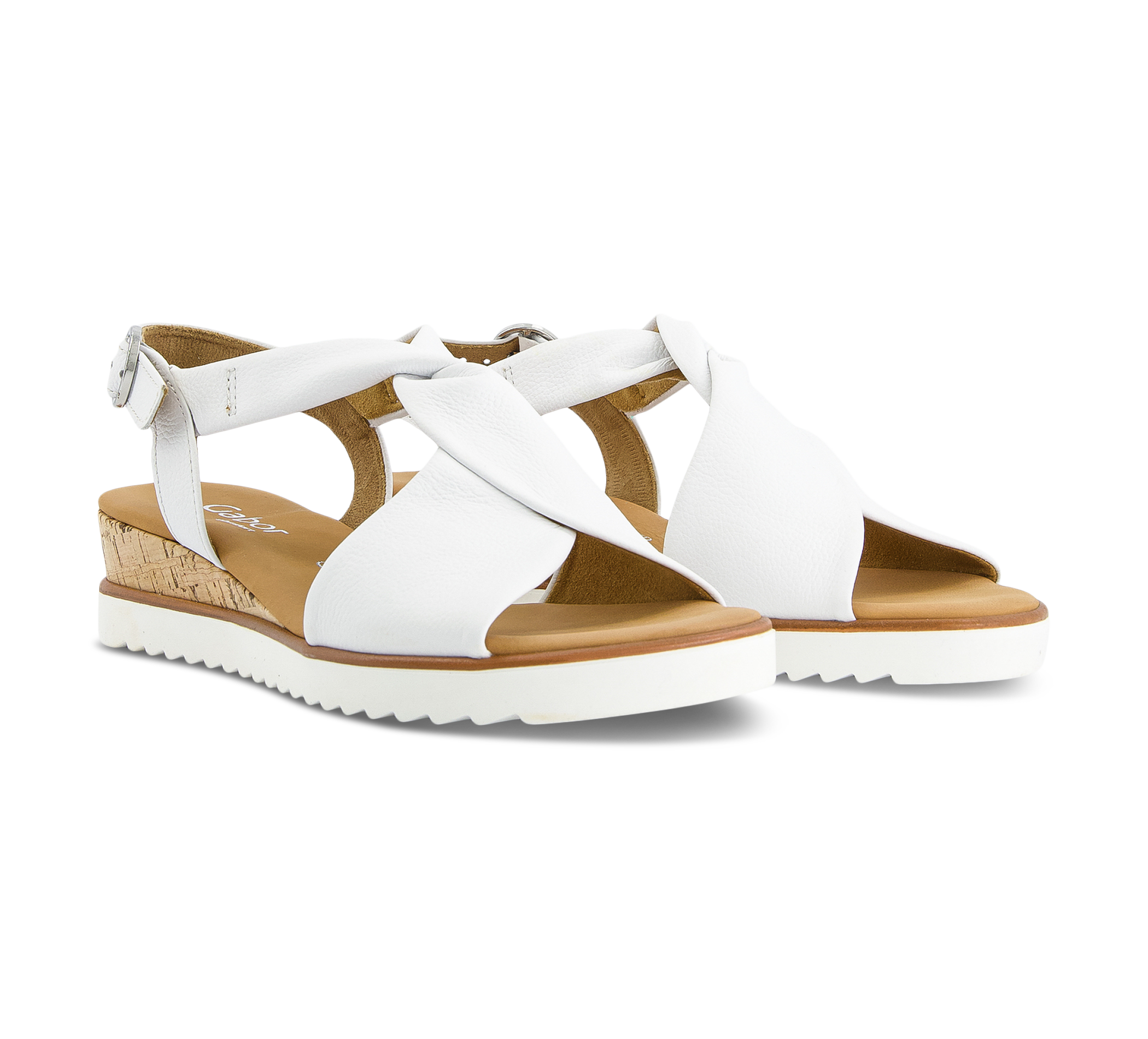 Gabor Riemchensandalen weiss