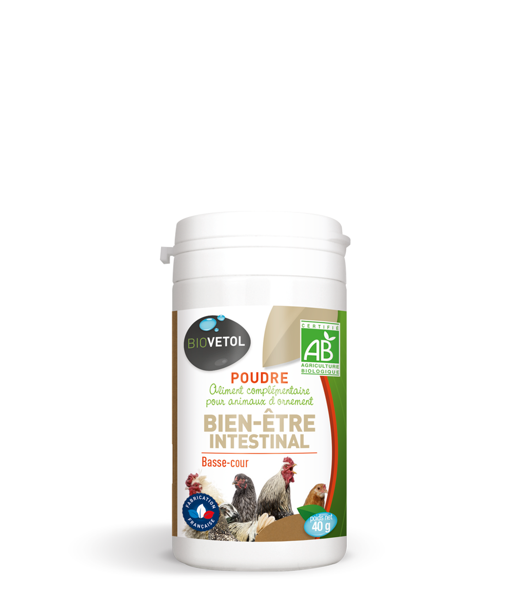 Poudre bien-être intestinal bio basse-cour