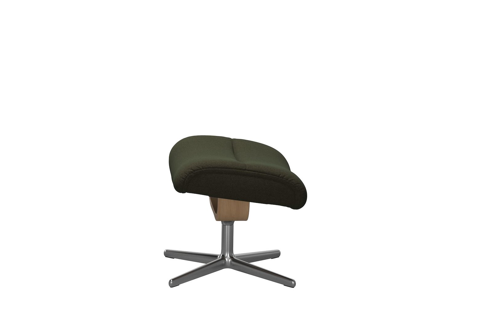 View krakk Tekstil Calido Green – Cross understell – Alu – Eik  - Medium
