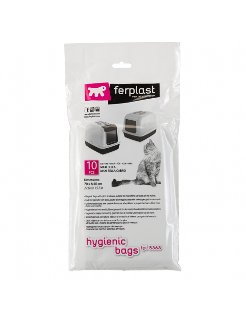Ferplast Kattenbakzak Fpi 5363 Maxibell - Kattenbakaccessoires - 10 stuks