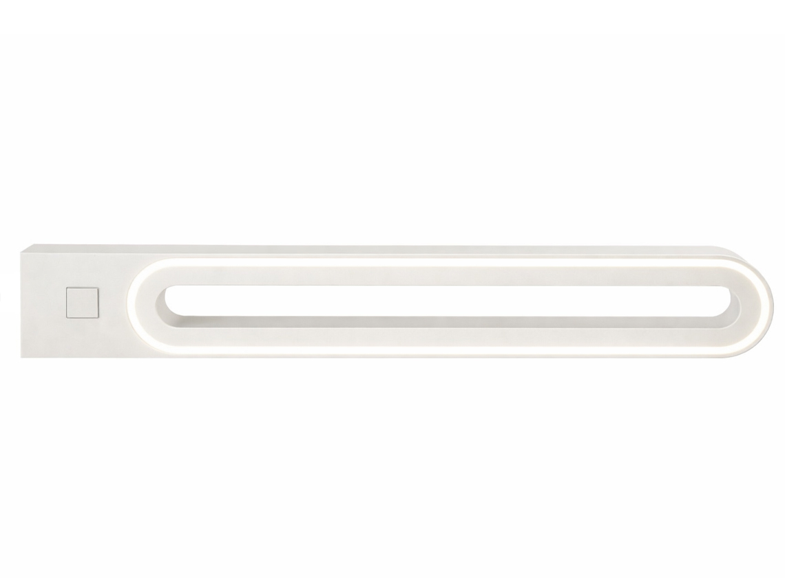 BBA Bolonga met 2x USB-A laadpoort wandlamp - white
