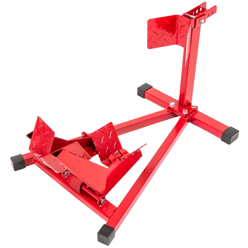 tectake® Motorradständer, für 17 - 21 Zoll Reifen mit 90 130 mm Breite, belastbar und 5-fach verstellbar, einfache Reinigung