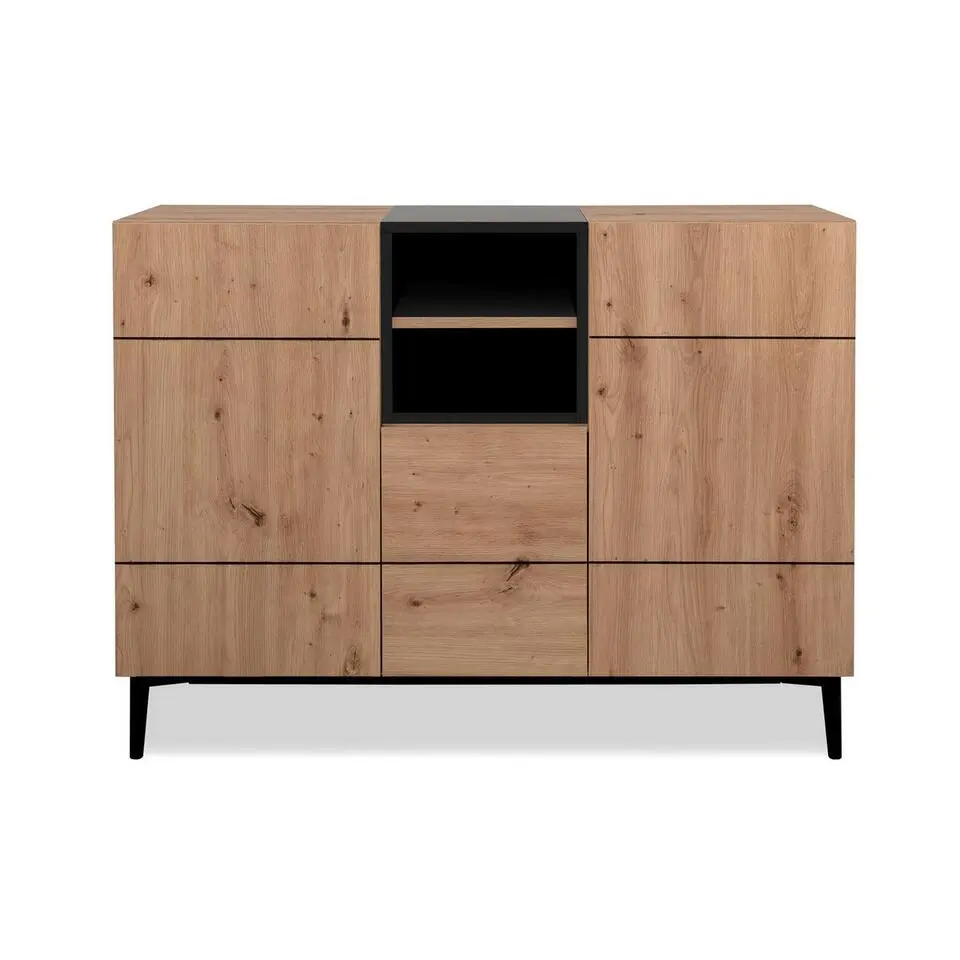 CALICOSY - Dressoir NOLA - Licht hout - 90x120x42 cm