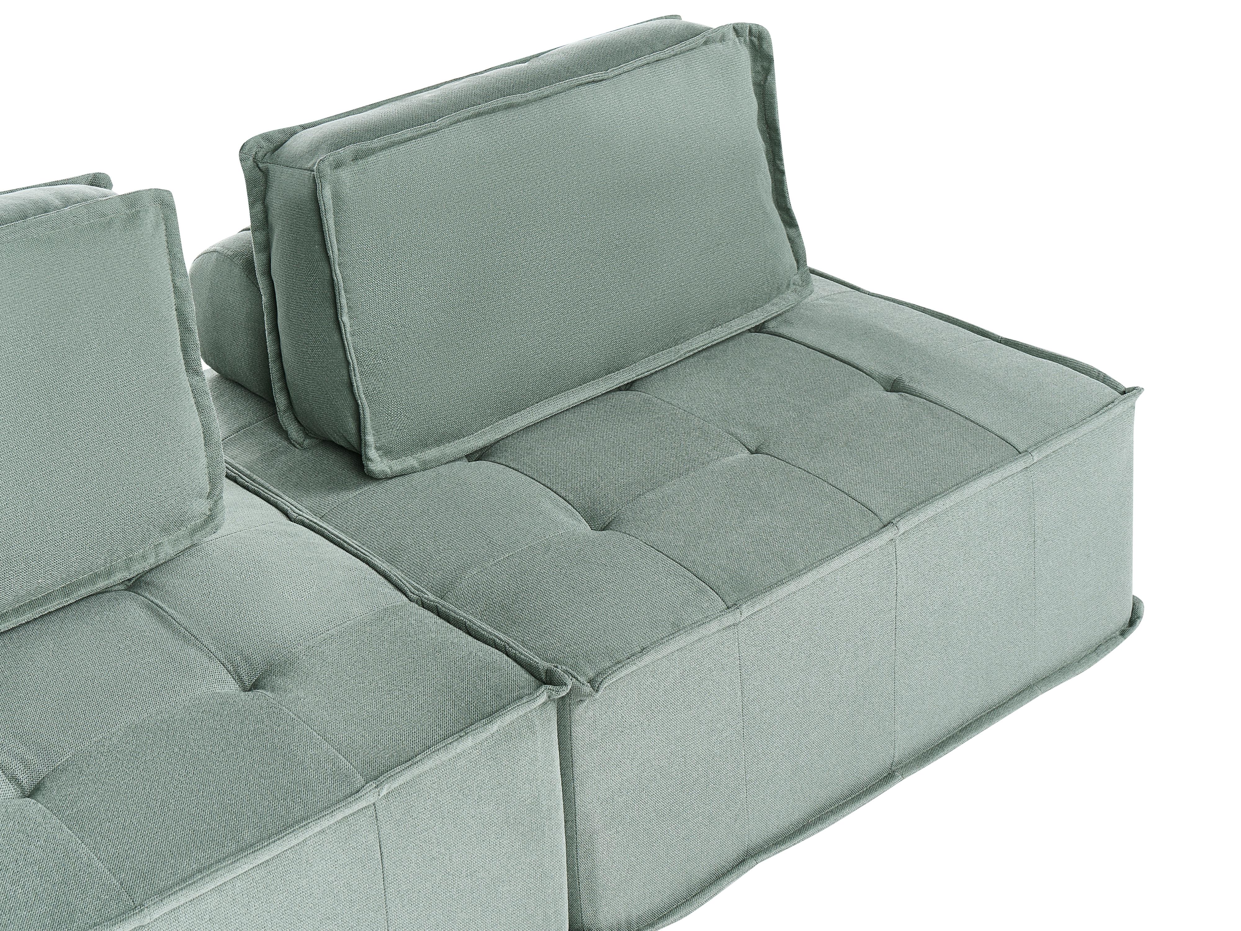 Modulaire bank 3-zits TIBRO Stof Lichtgroen