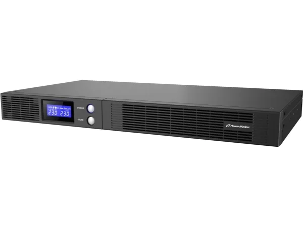 PowerWalker VI 500 R1U - UPS (rackversion) - AC 165-290 V - 300 Watt - 500 VA - 7 At - RS-232, USB - output-stikforbindelser: 4 - 1U - 19