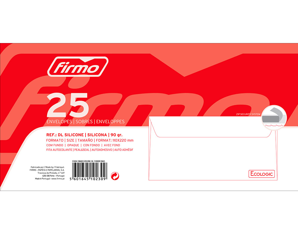 ENVELOPES SILICONE 110X220CM 25UNIDADES