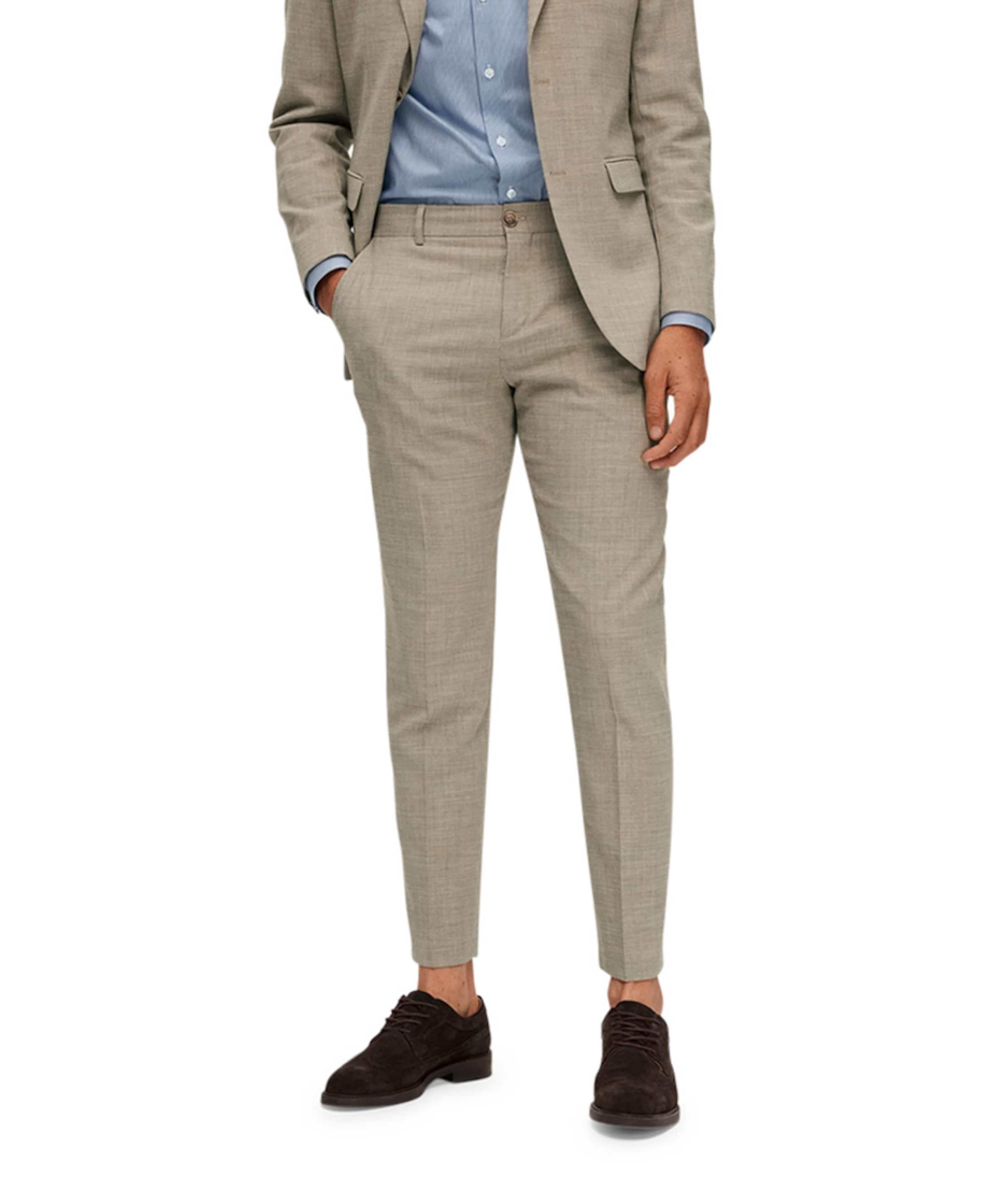 Selected SLHSLIM-OASIS LINEN TRS B NOOS heren pantalon beige