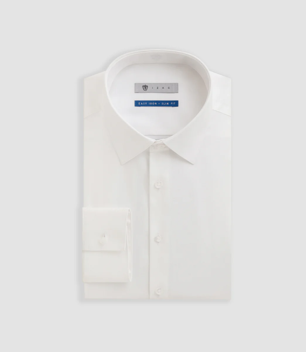 Chemise easy iron blanche 
