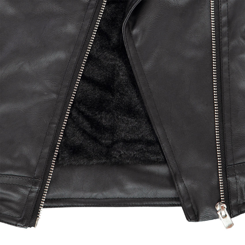 Perfecto en simili cuir avec doublure en sherpa pour fille
