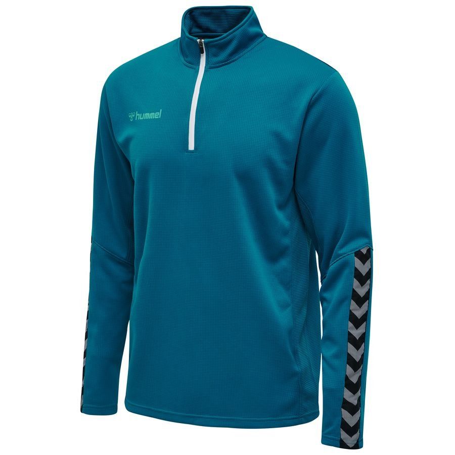 Sweat à col zippé avec chevrons