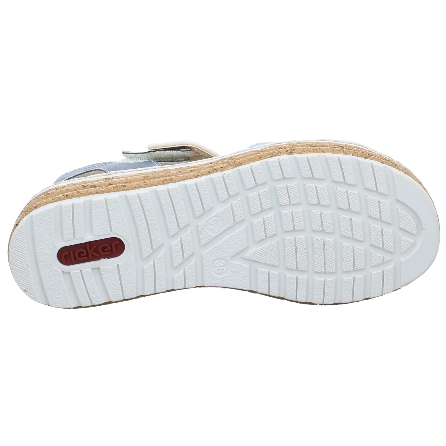 RIEKER Sandalette Hellblau Lederimitat