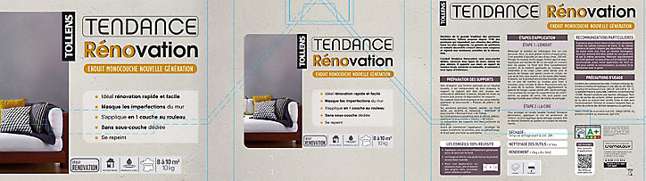 Enduit tendance de rénovation béton 10kg