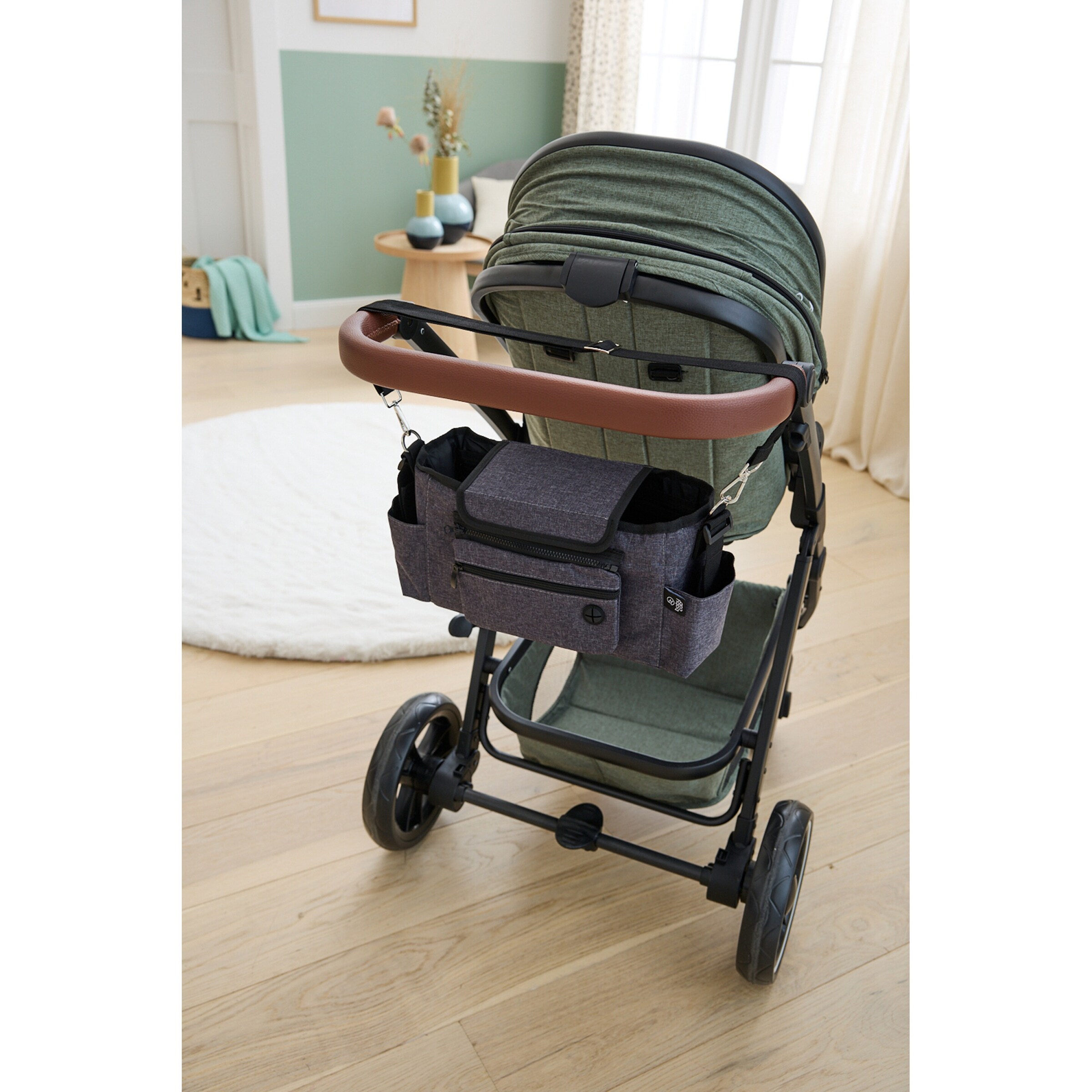 babycab Kinderwagen Organizer Grau Melange