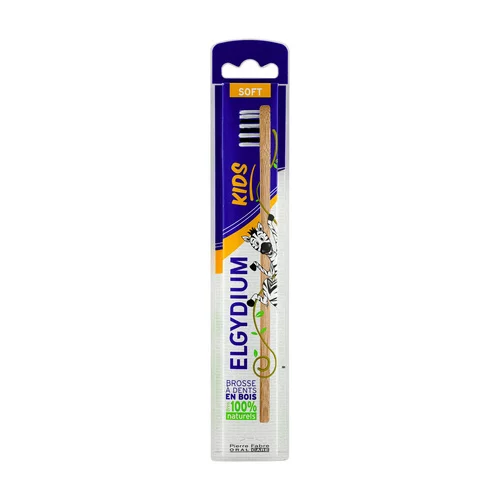 Brosse à dents enfant en bois éco-responsable - 1 Unité