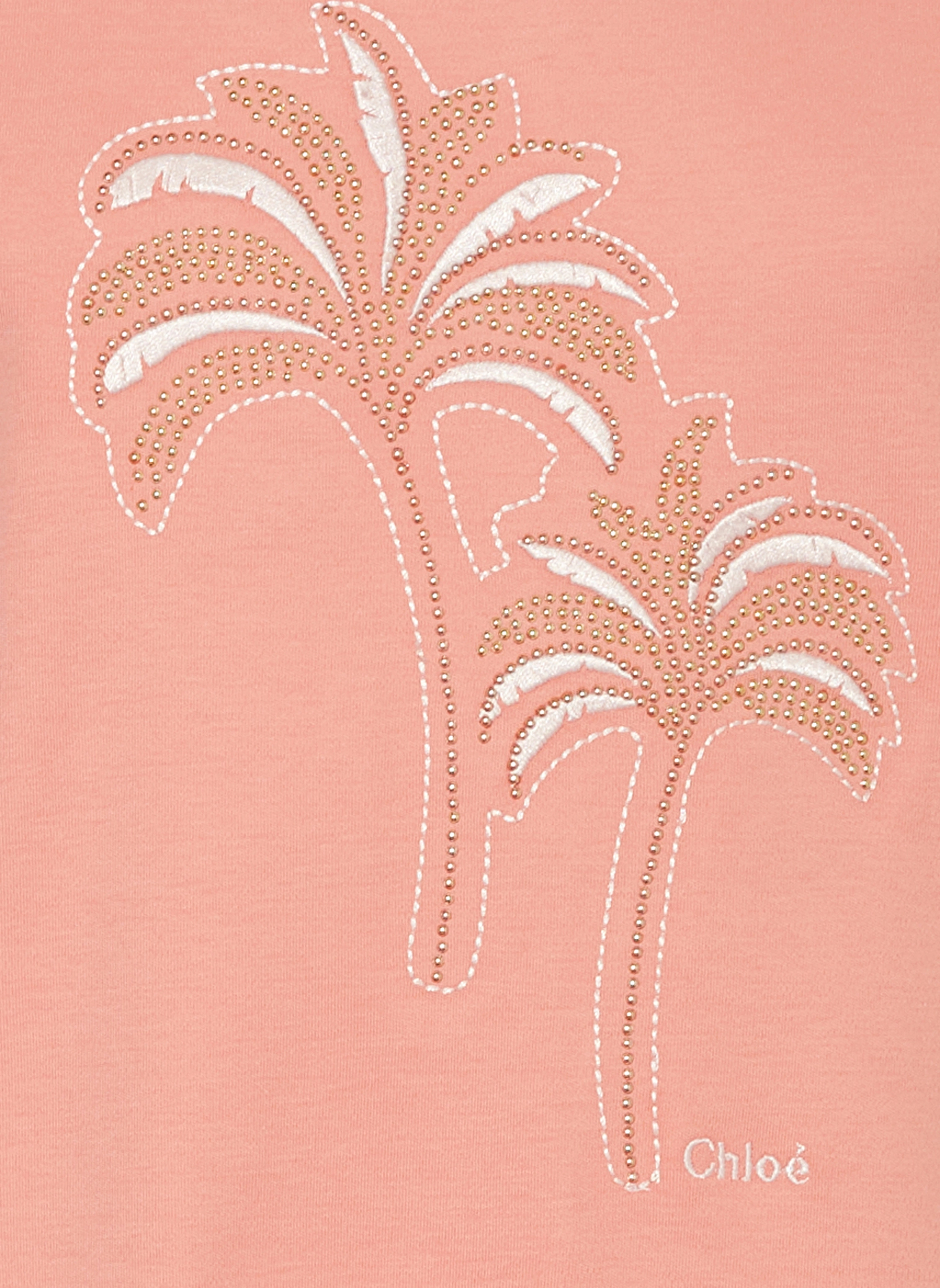 Chloé T-Shirt mit Schmucksteinen