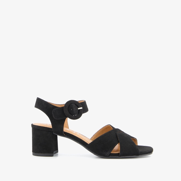 Blue Box dames sandalen met hak zwart