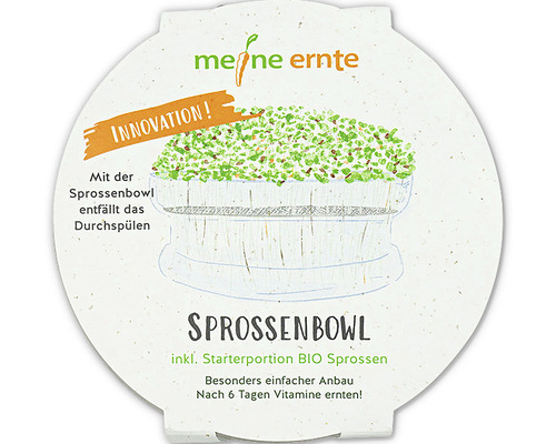 Groene spruiten kweekset mijn oogst spruitenkom incl. startportie biologische spruiten