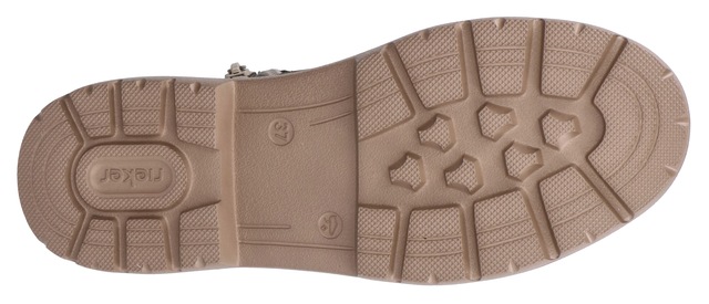 Rieker Schnürboots  , Stiefelette, Plateausohle, Kontrastnaht, mit Innenreissverschluss