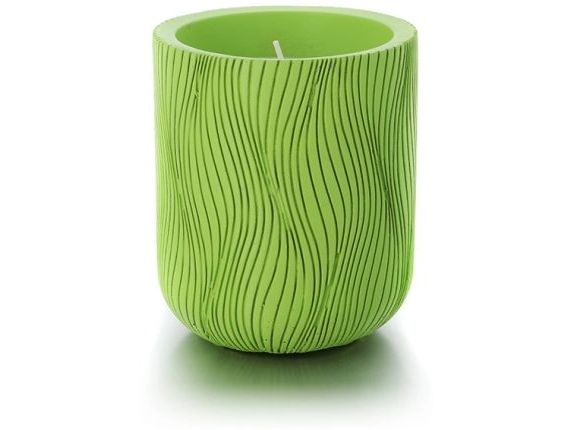 balthasar Gartenkerze Wavy Citronella Hellgrün Citronella-Kerze