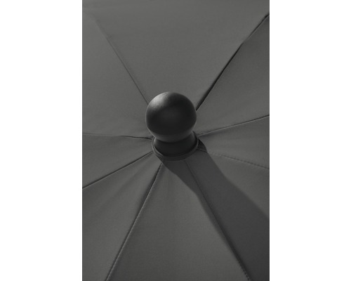 Balkonparasol Schneider Locarno Ø 150 cm H 220 cm antraciet
