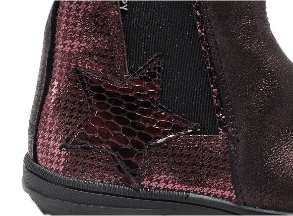 Bopy boots bottine enfant samalo enfant bordeaux