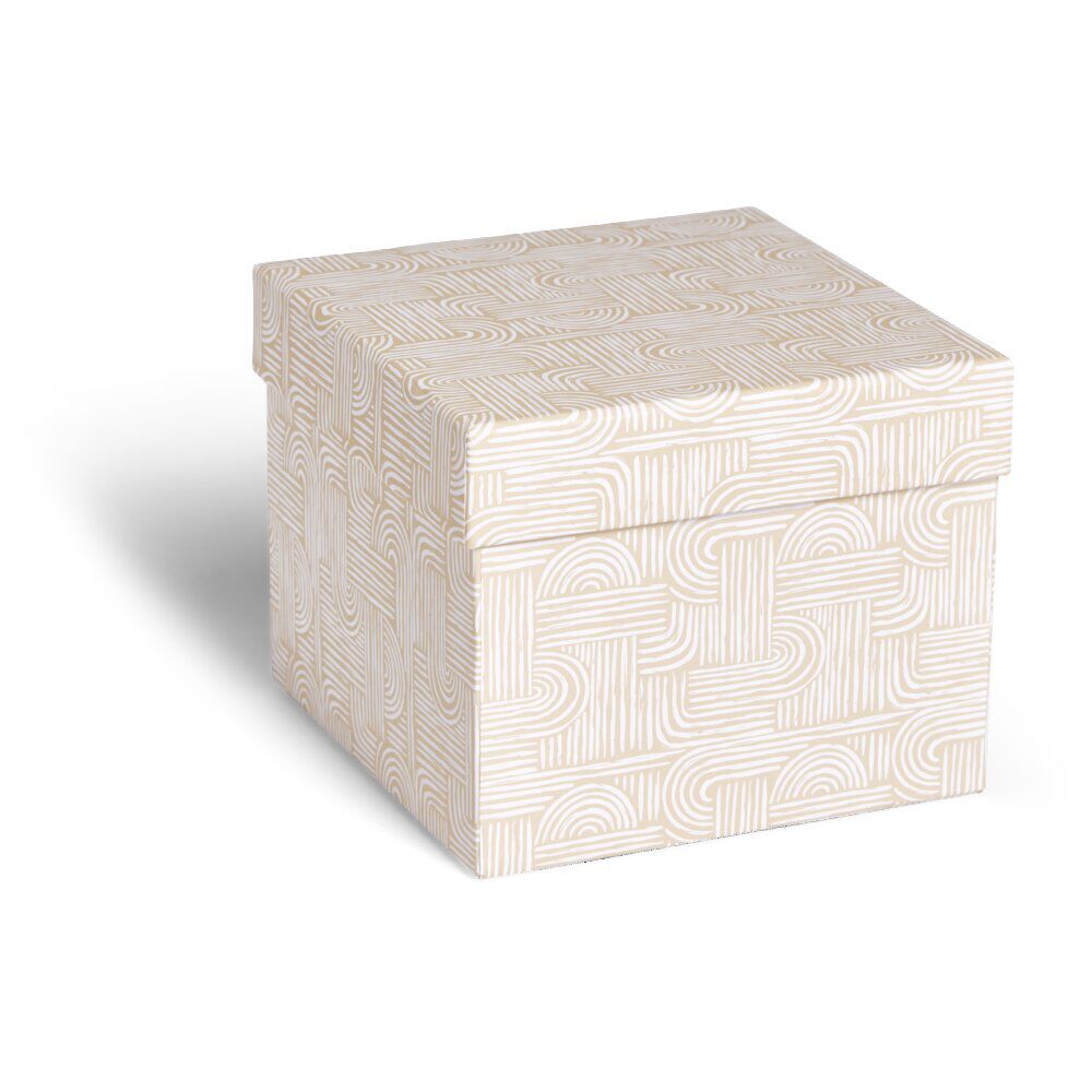Boîte carton décorée 13x10xH13cm - 2 modèles