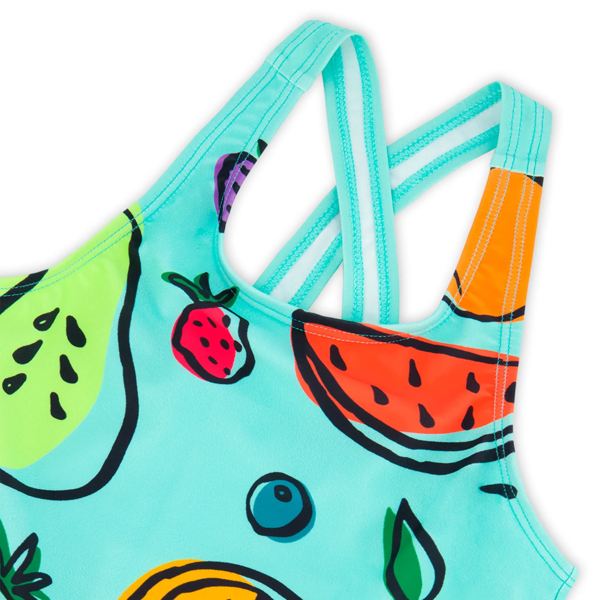 Deux par Deux Maillot UV Une Pièce Fruits 7-12ans