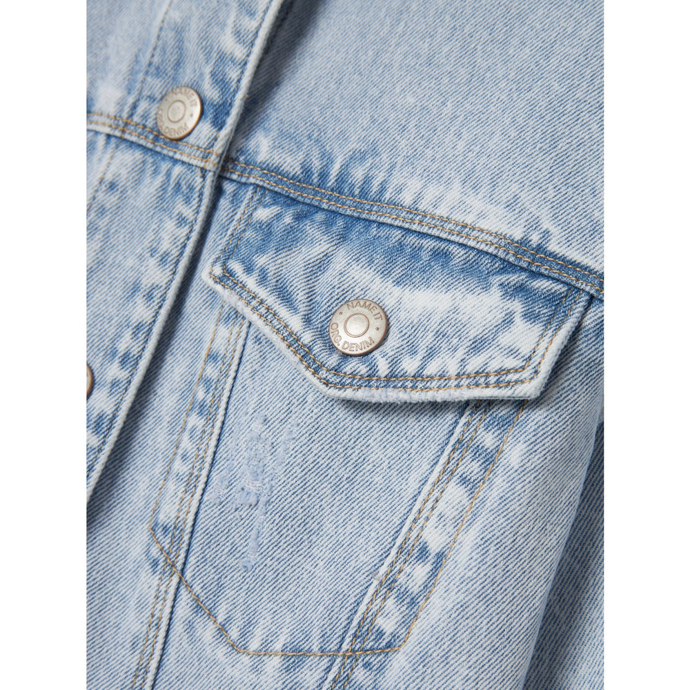 Køb Name It Light Blue Bleached Denim Mila Denim Jakke Noos