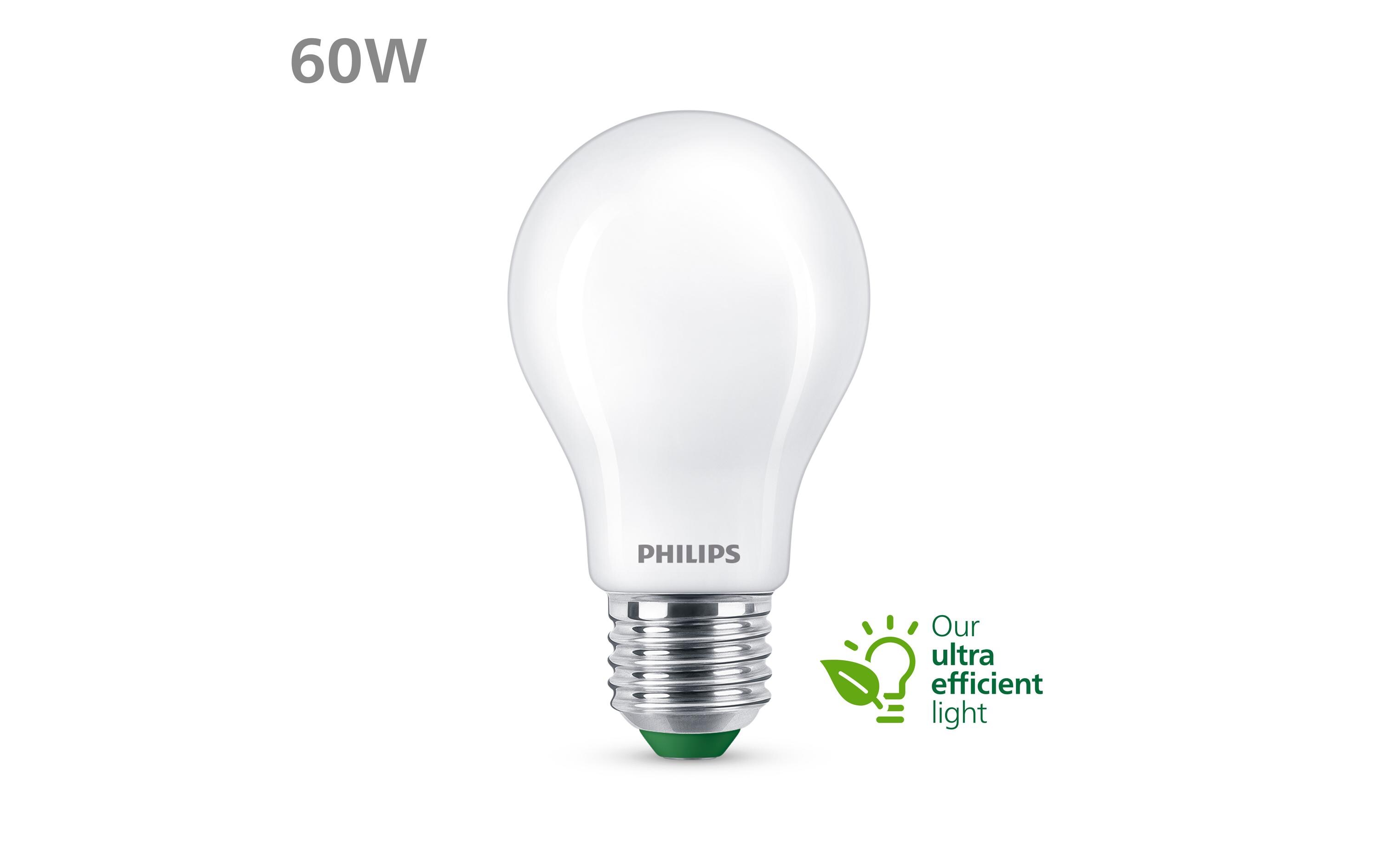 Lampe LED CLA 60W A60 E27 2700K FR UE 3CT/4 EC WarmweissUltraeffizientes LED-Leuchtmittel
