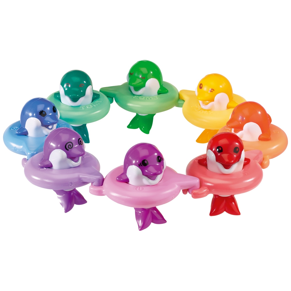 TOMY Toomies Do Re Mi Delfine Badespielzeug