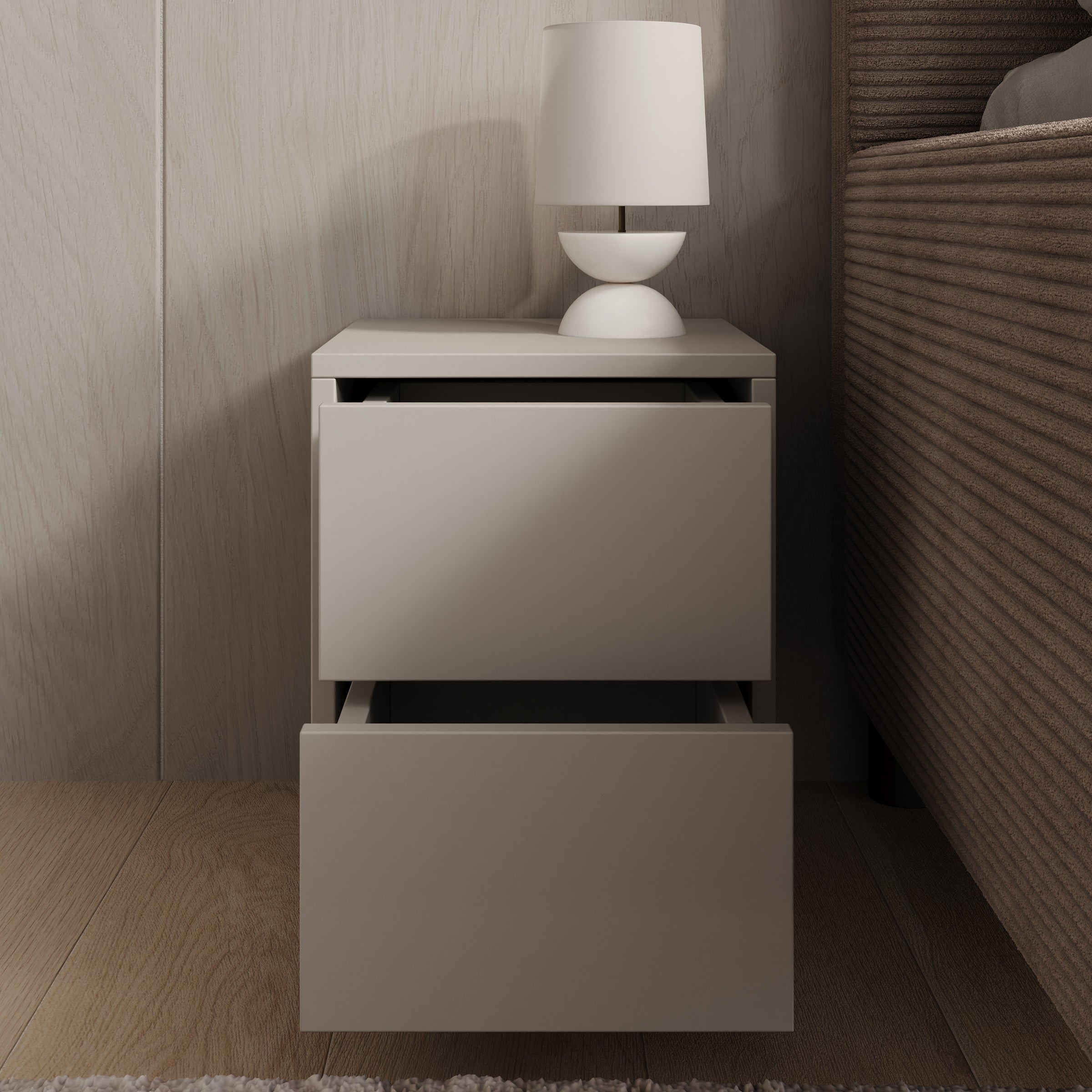 Gideon - Nachtkastje - Beige - 30x31x38 cm