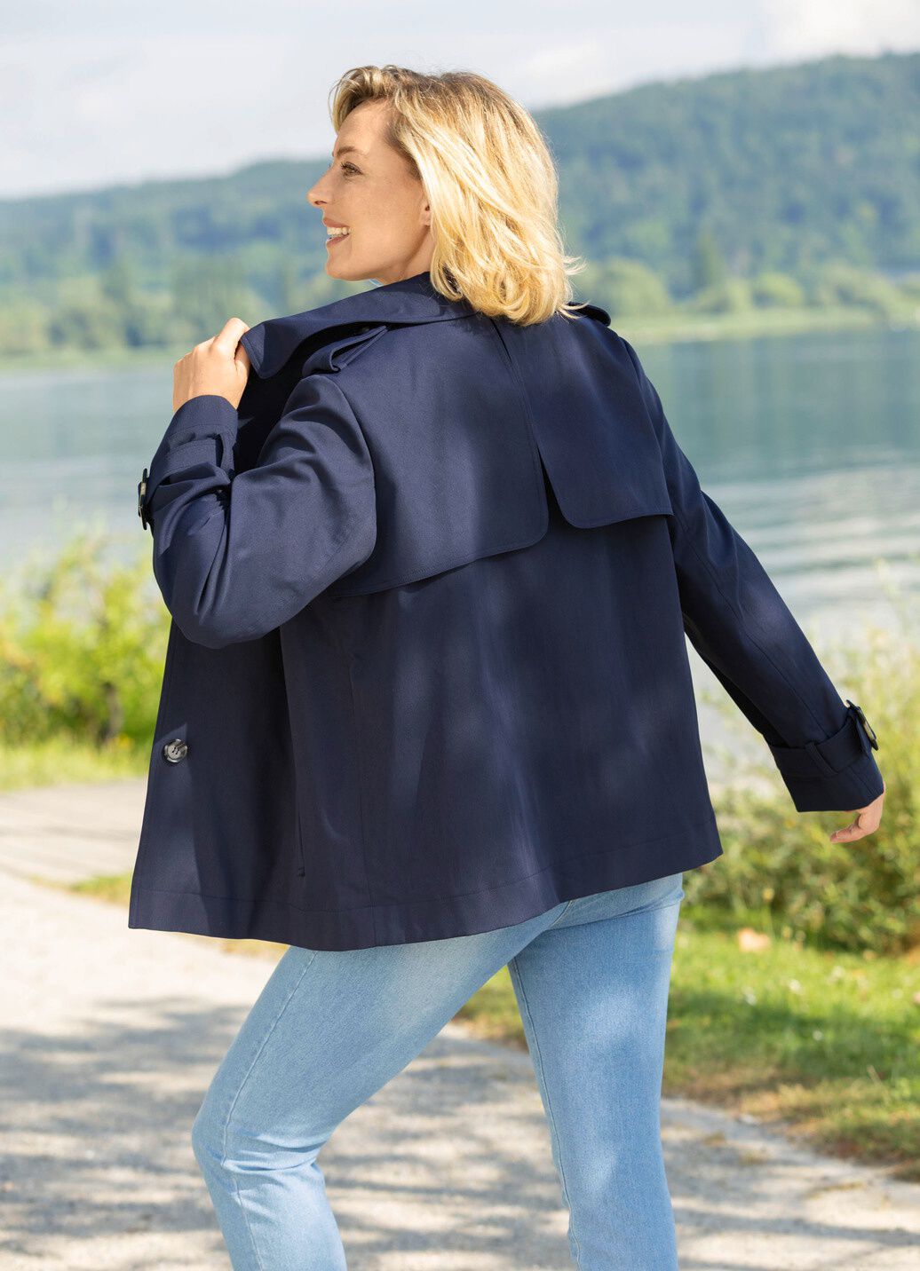 Jacke in Trench-Optik